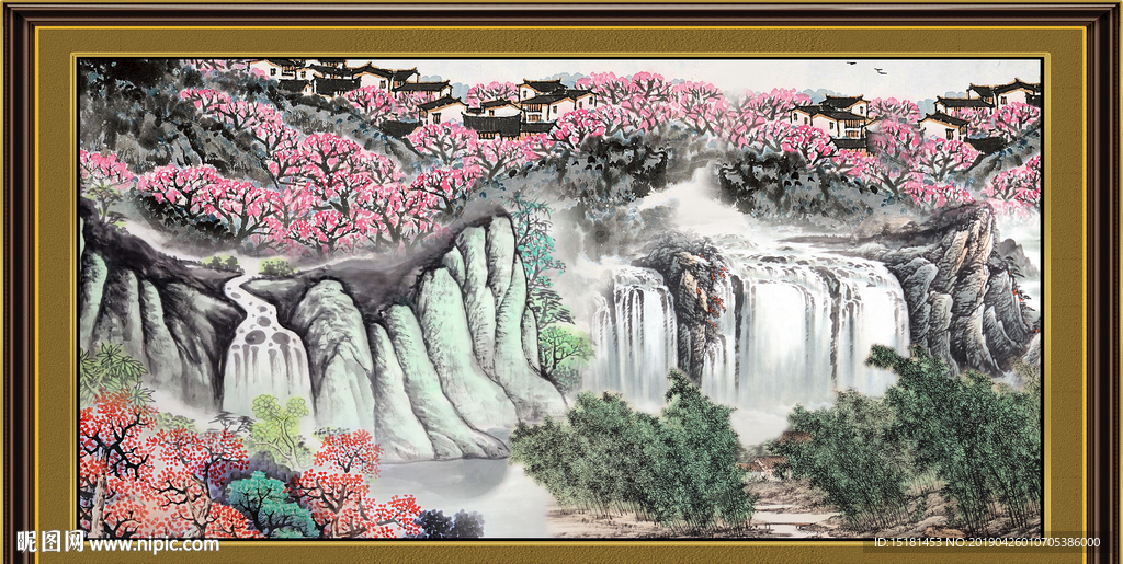 巨幅山水画