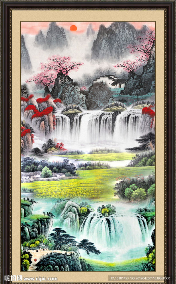 巨幅山水画