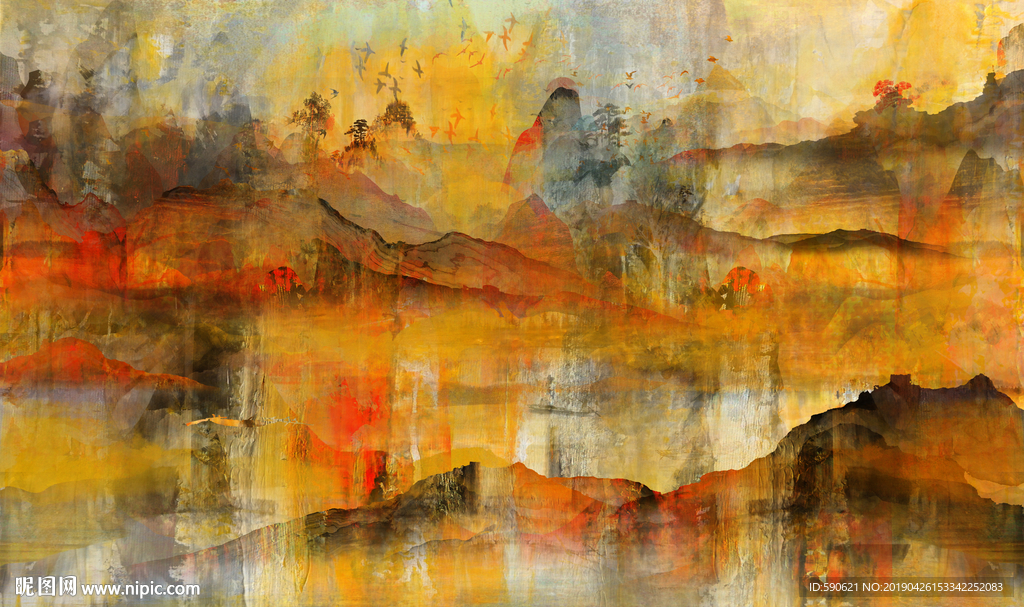 抽象油画