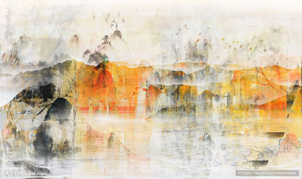 抽象油画