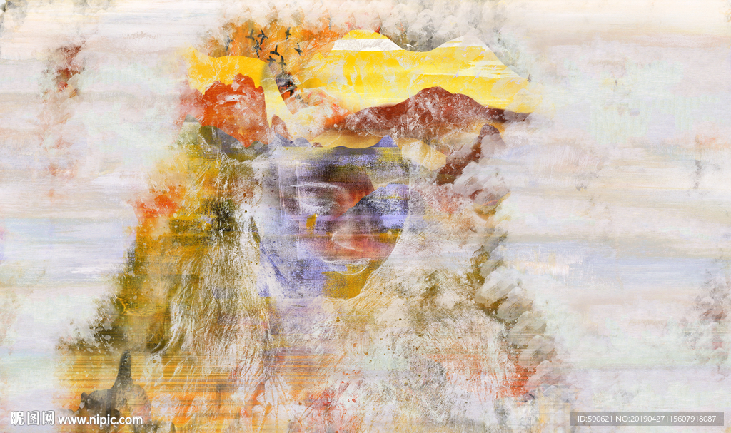 抽象油画
