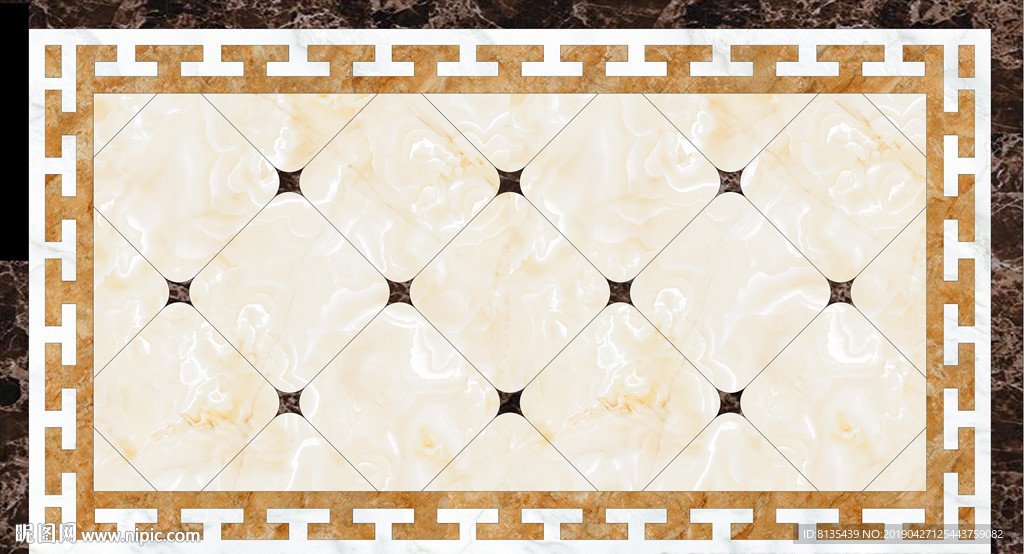 长方形菱形铺方块客厅地砖拼花