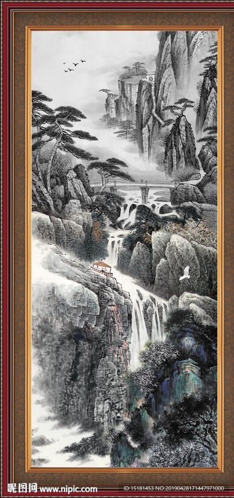 国画山水风景