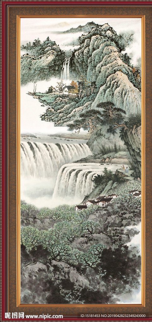 国画山水风景
