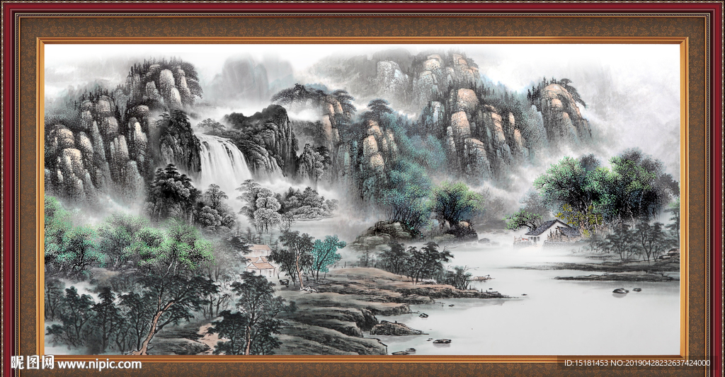 巨幅山水画