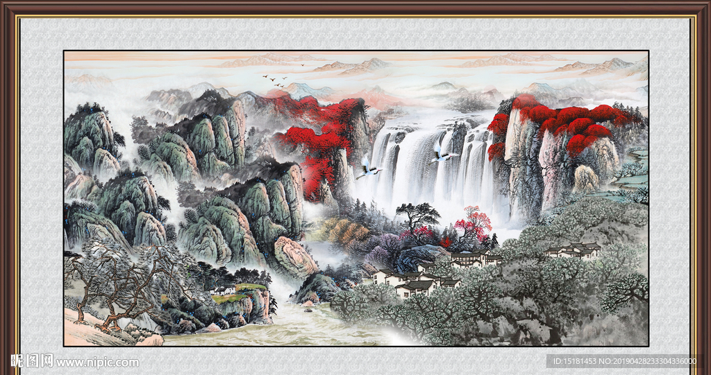 巨幅山水画