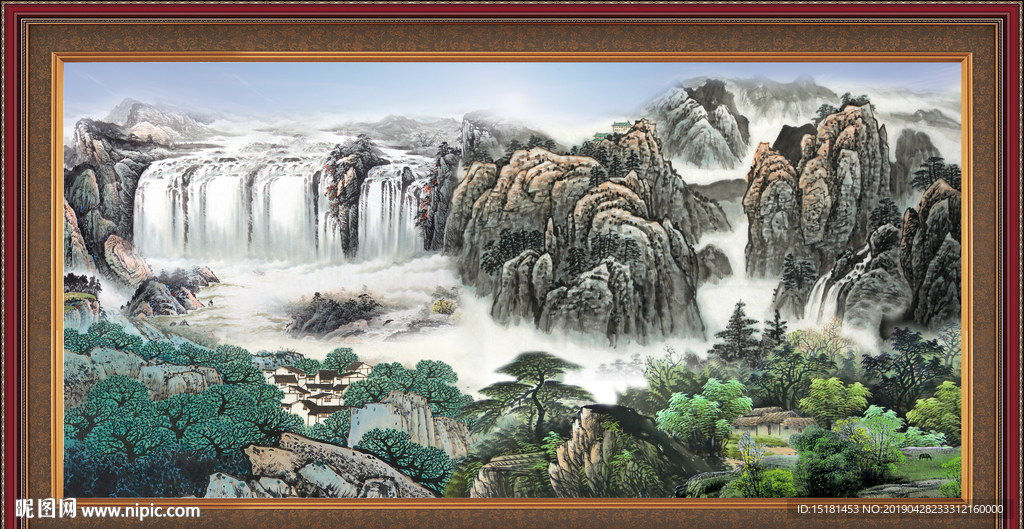 巨幅山水画