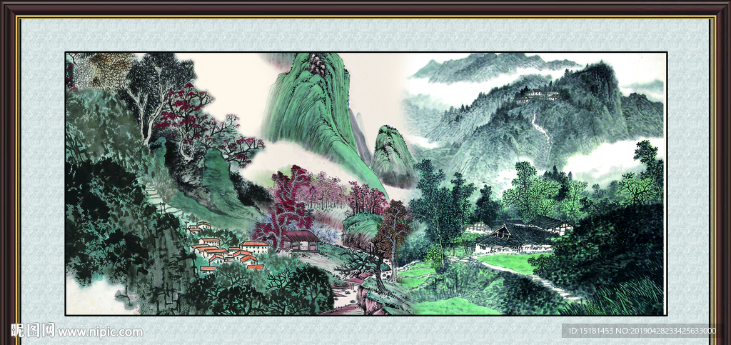 巨幅山水画