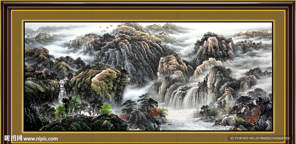 巨幅山水画