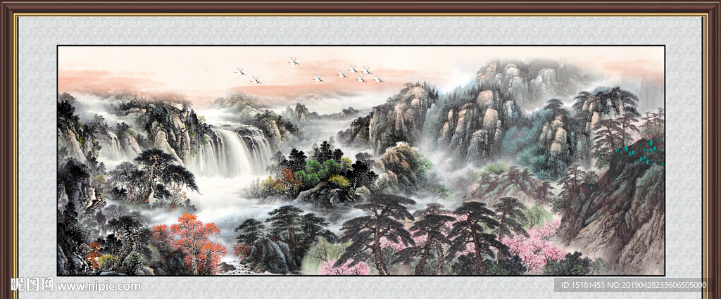 巨幅山水画