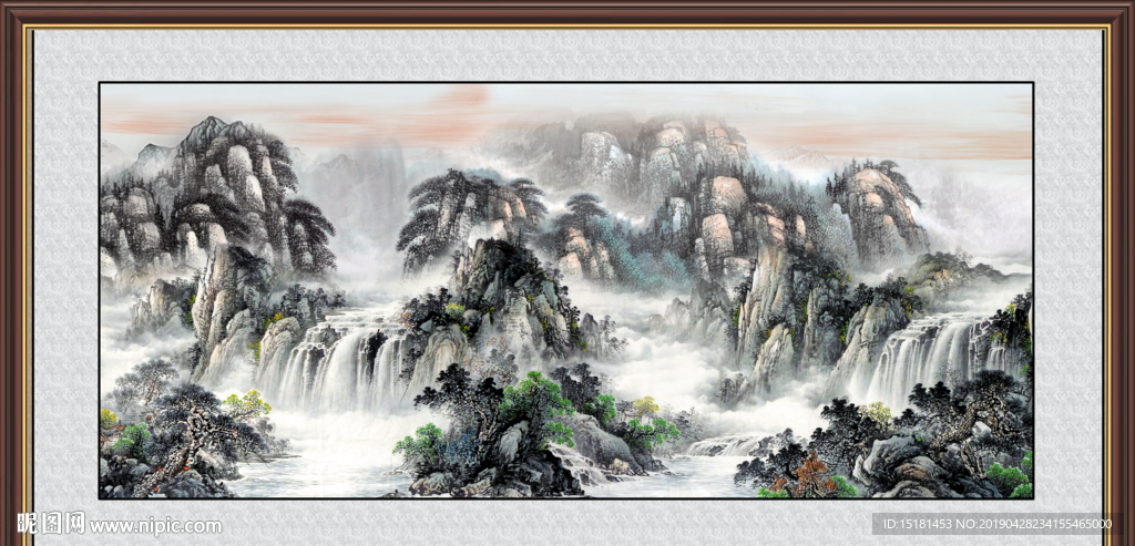 巨幅山水画