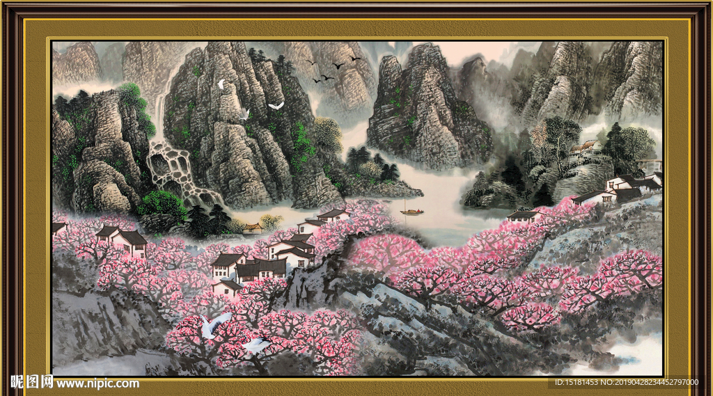 巨幅山水画
