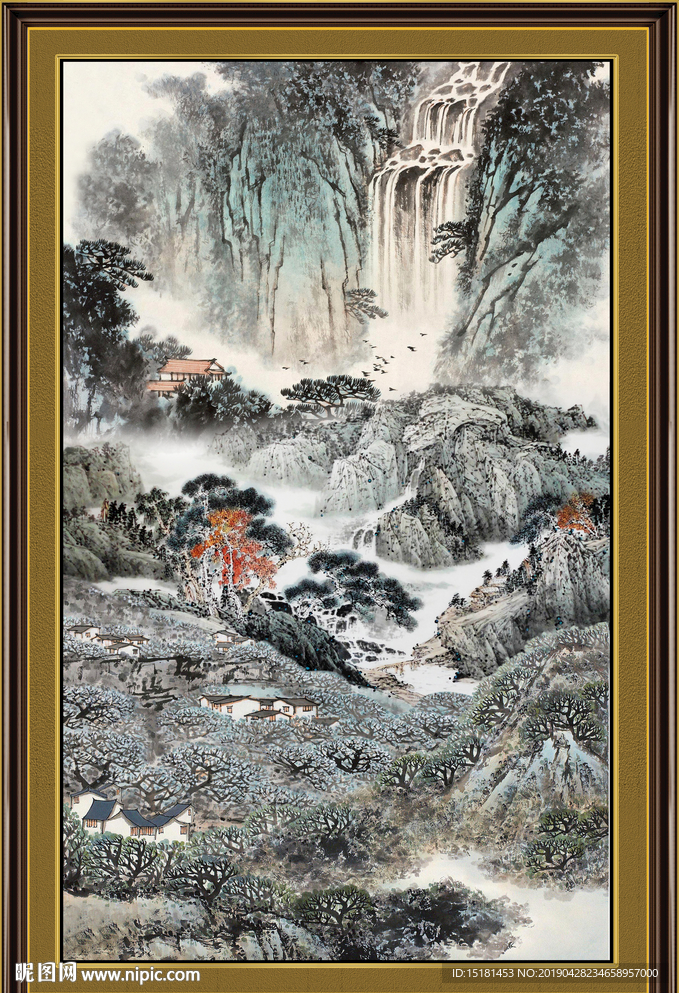 巨幅山水画