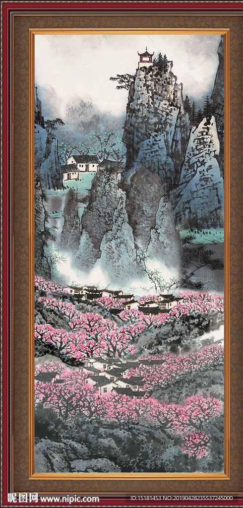 巨幅山水画