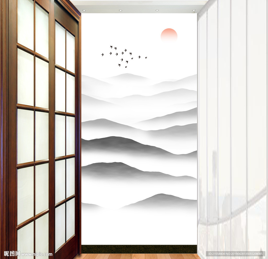禅意山水画
