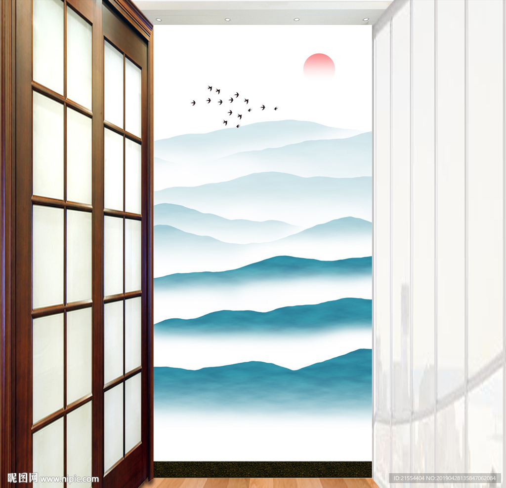 水墨山水画