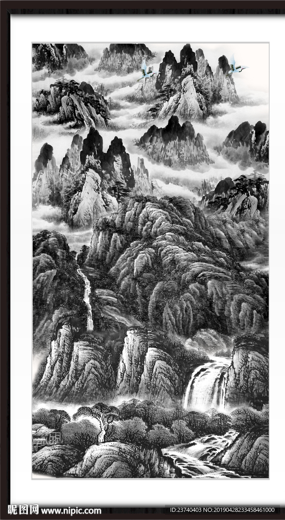 水墨泰山
