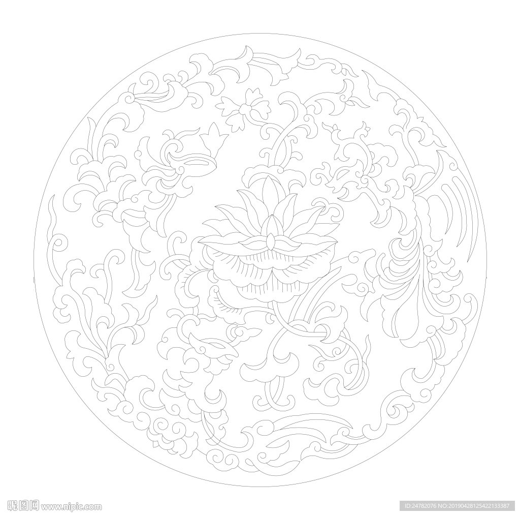 莲花纹