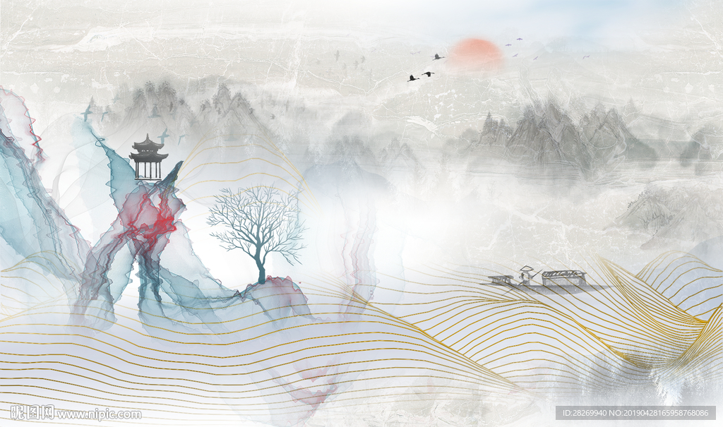 新中式油画
