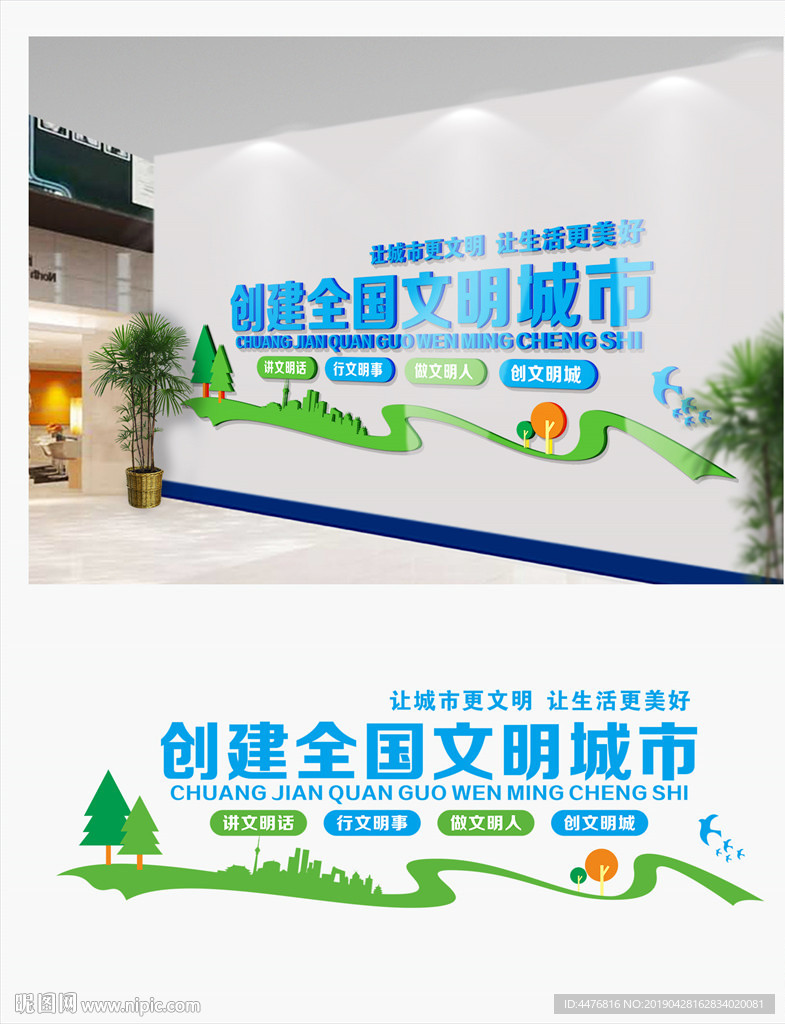 文明城市文化墙