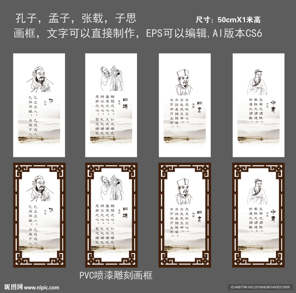 孔子孟子张载子思