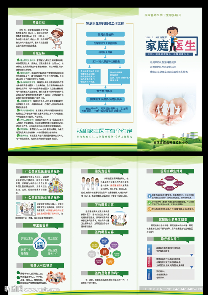 家庭医生日三折页