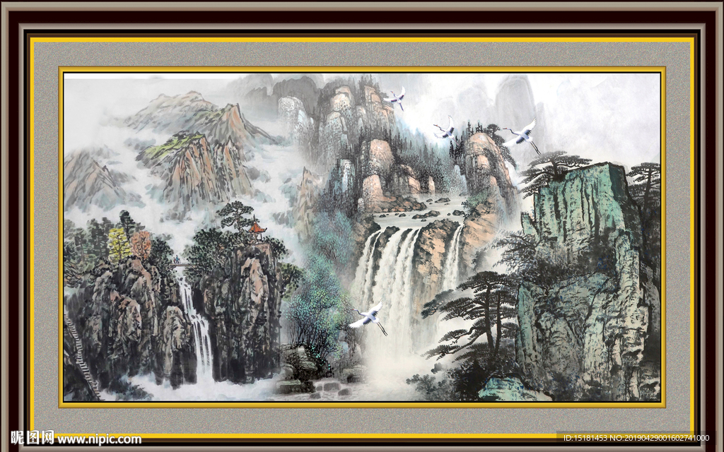 巨幅山水画