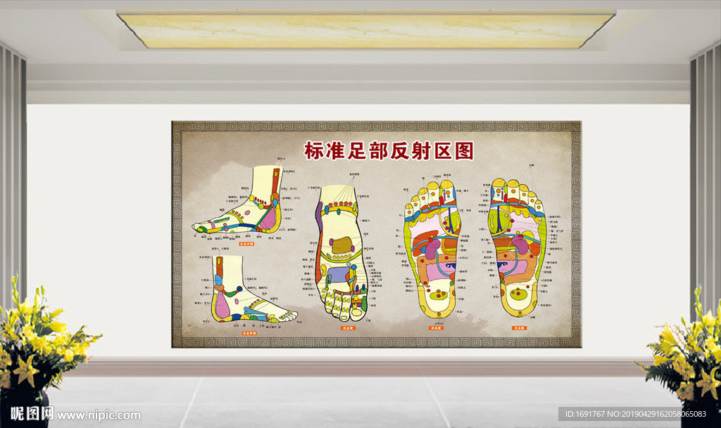 足部经络图