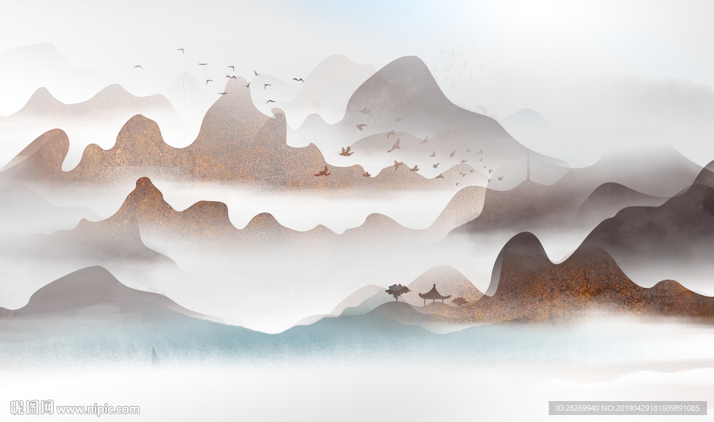 新中式山