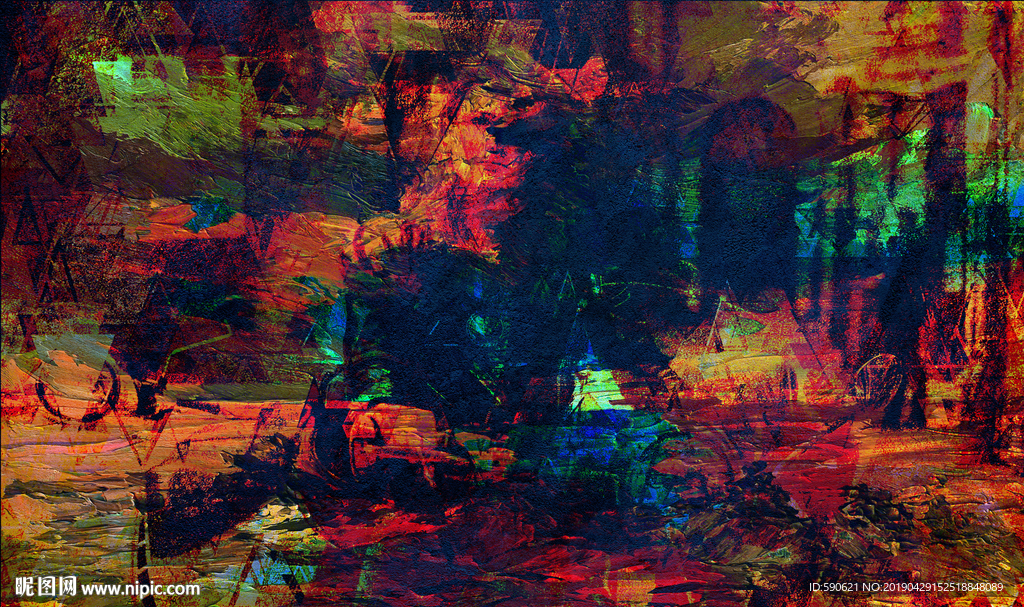 抽象油画