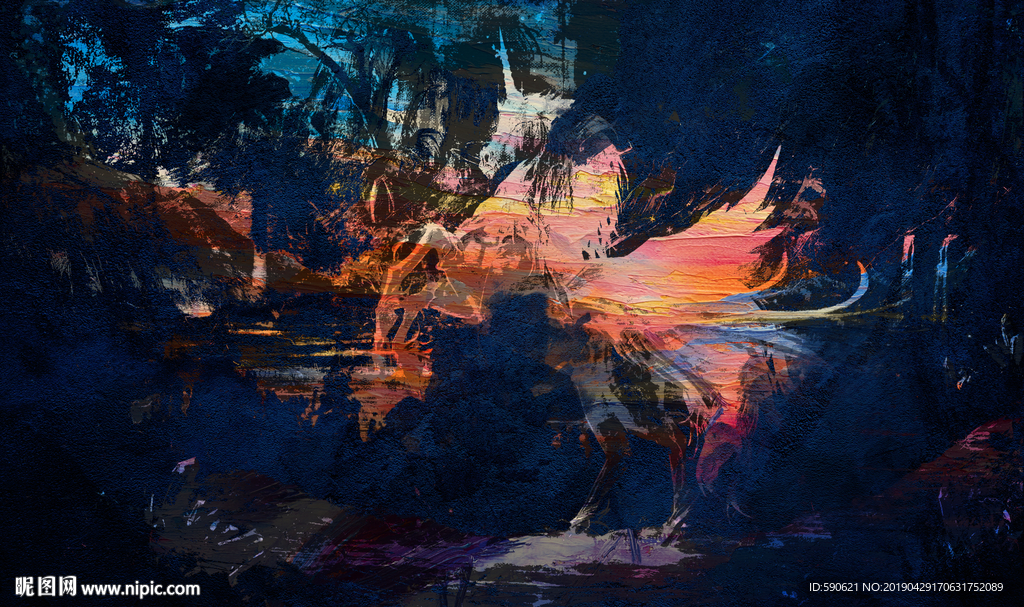 抽象油画