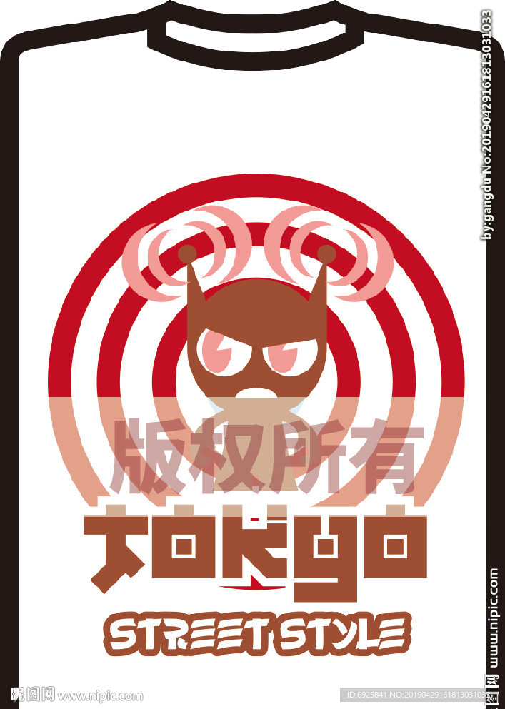 欧美日韩动漫T恤潮流印花源文件