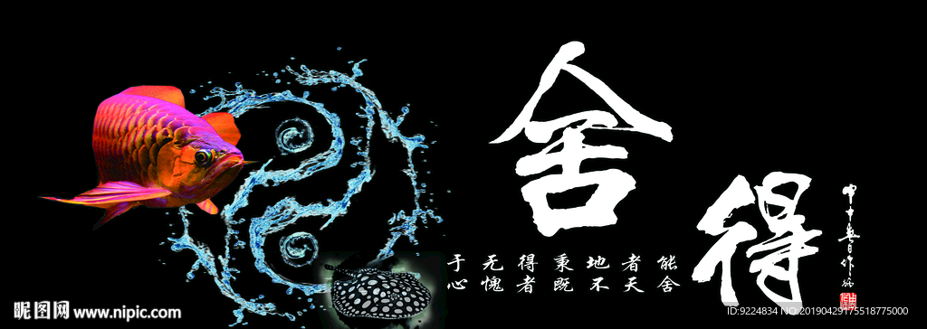 舍得鱼缸背景