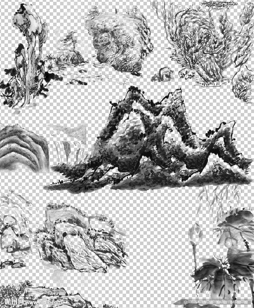 水墨素材