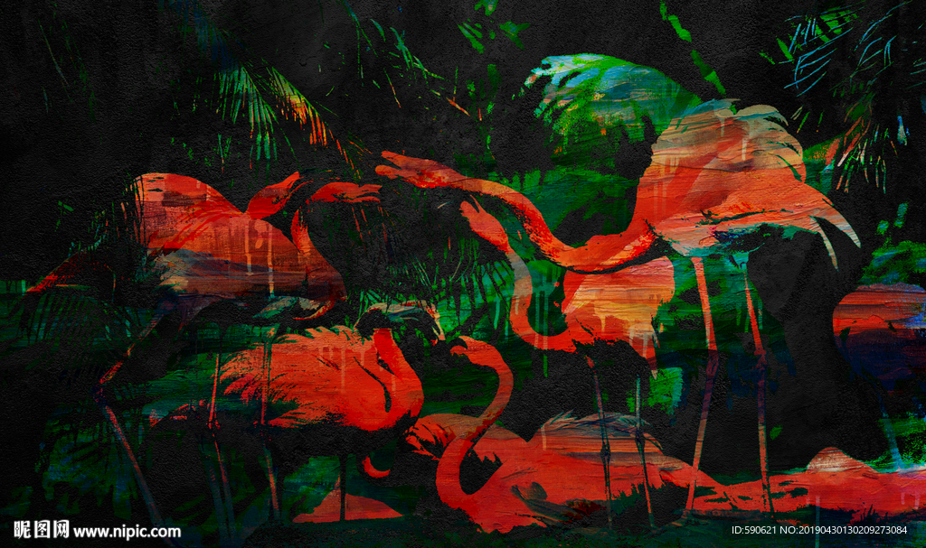 抽象油画