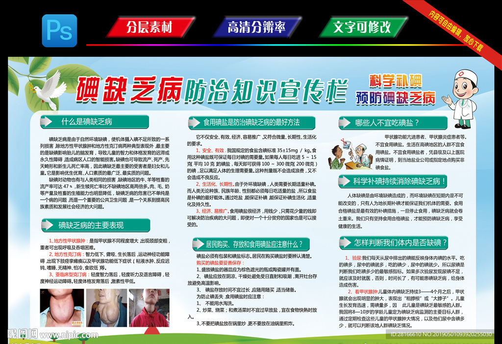 碘缺乏病宣传栏图