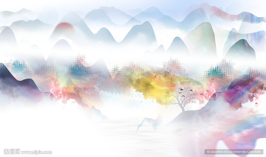 抽象山水