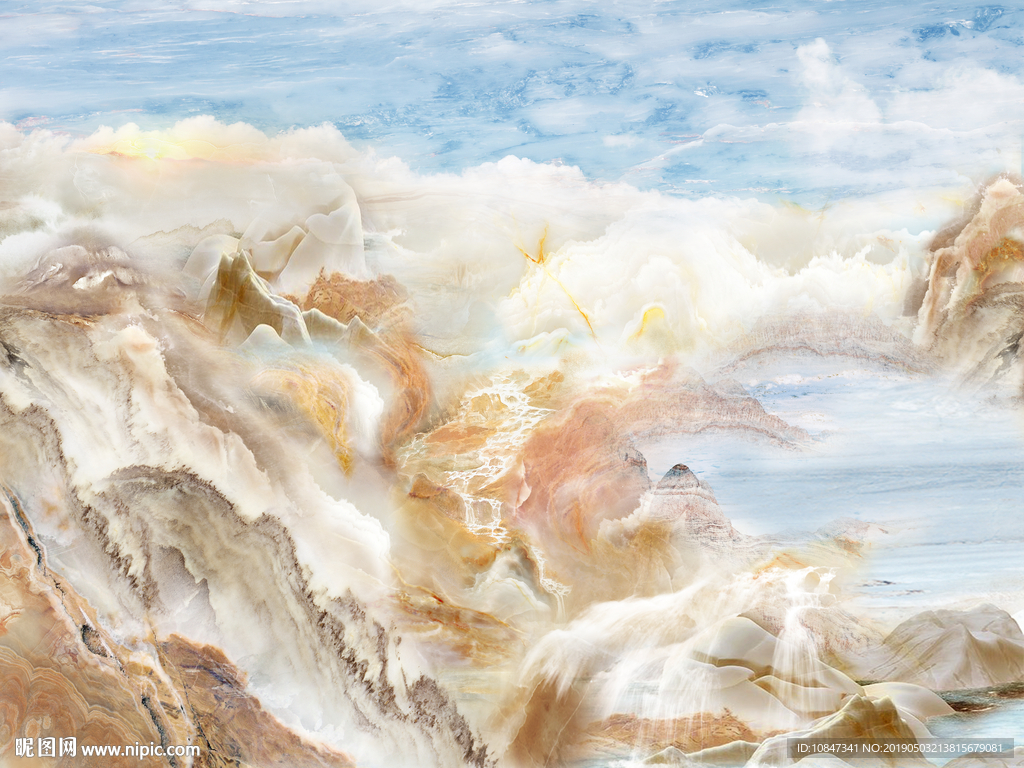 大理石山水石纹