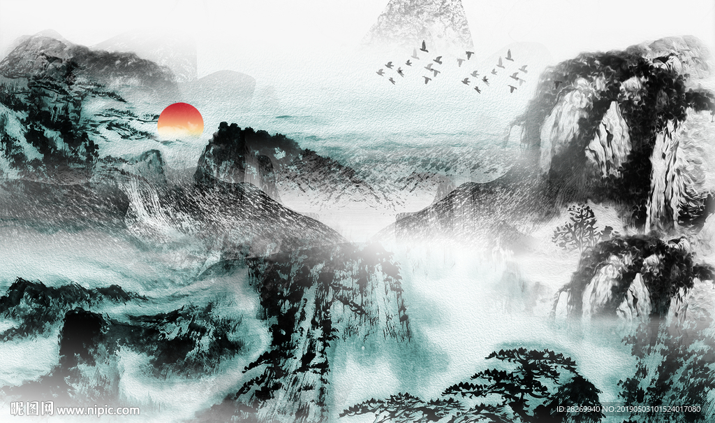新中式山水
