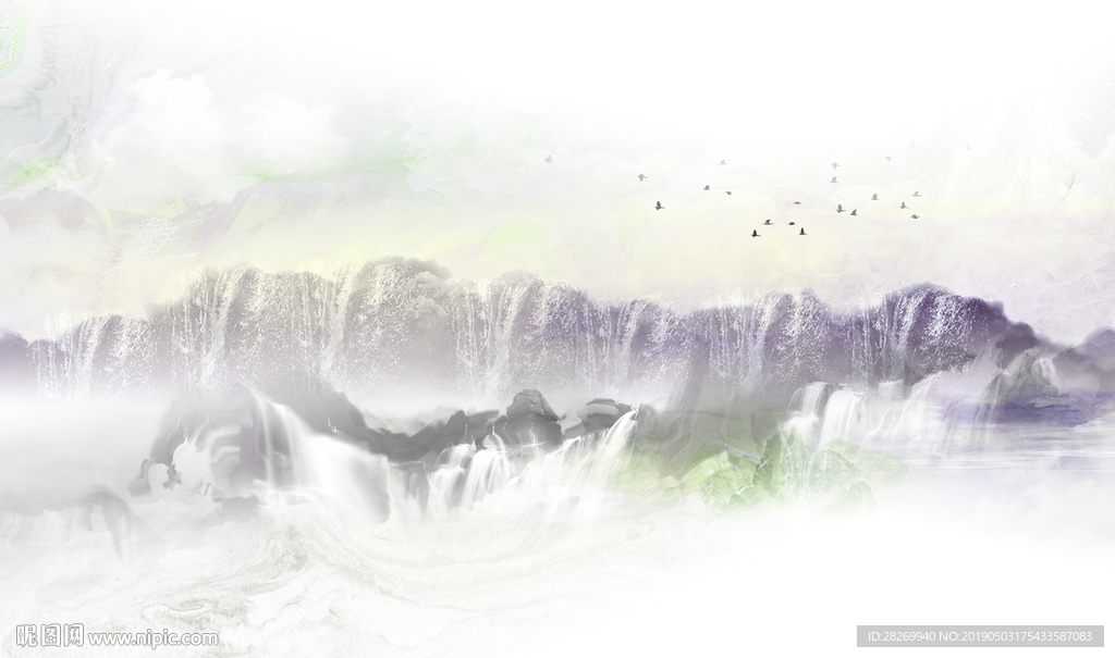 新中式山水画