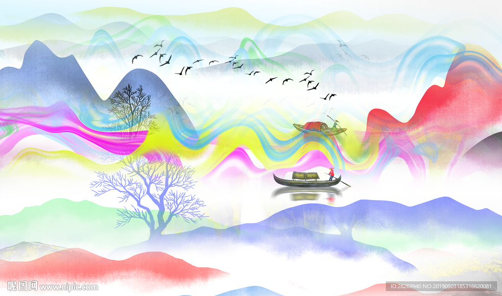 新中式山