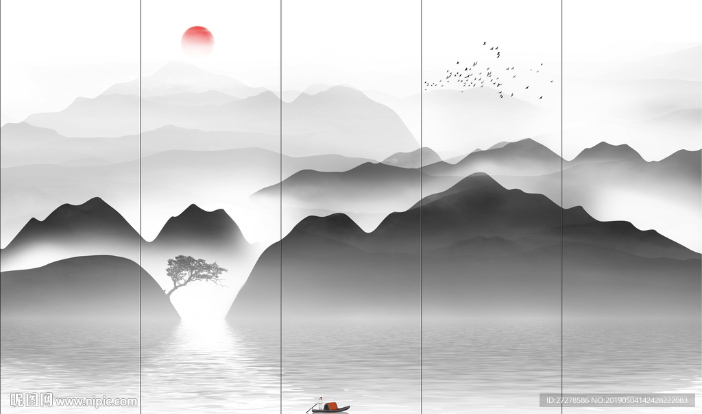 新中式山水画