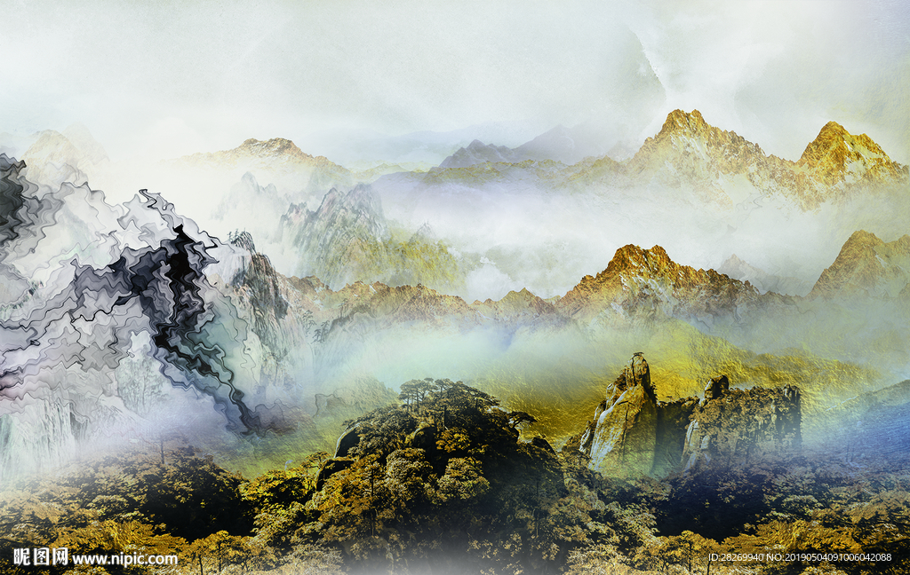 国画山水画