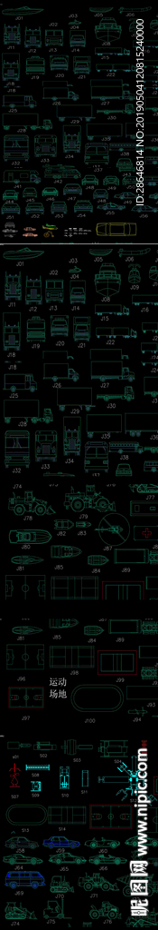 车辆 交通工具CAD施工图