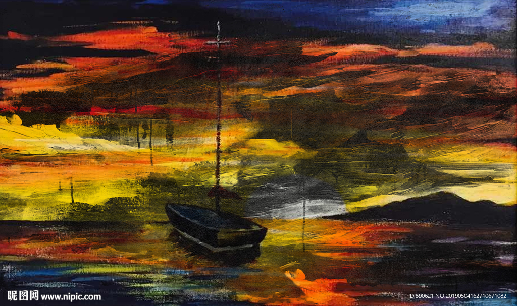 抽象油画