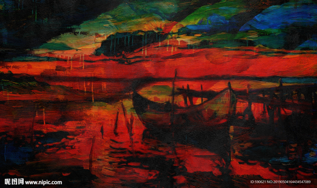 抽象油画