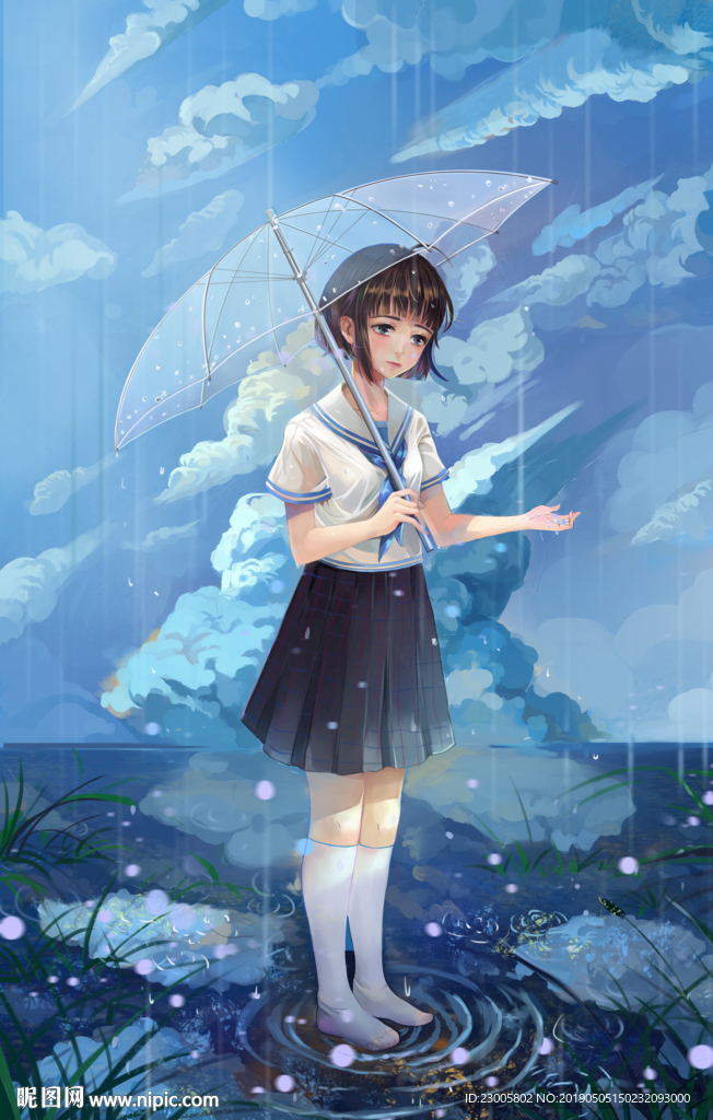 原创手绘卡通插画绘本背景