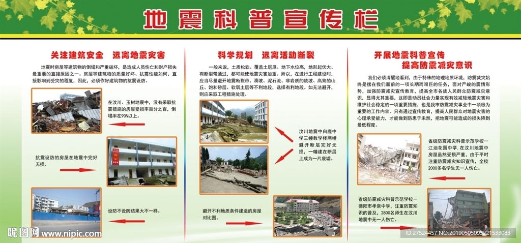 地震科普宣传栏