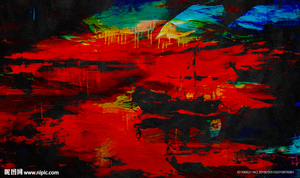 抽象油画