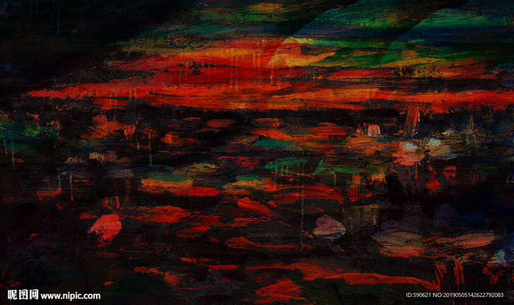 抽象油画